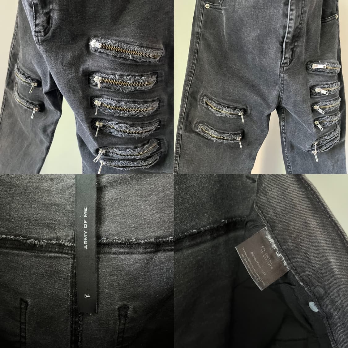 ARMY OF ME Drop Crotch Multi-Zip Pants 상품이미지9