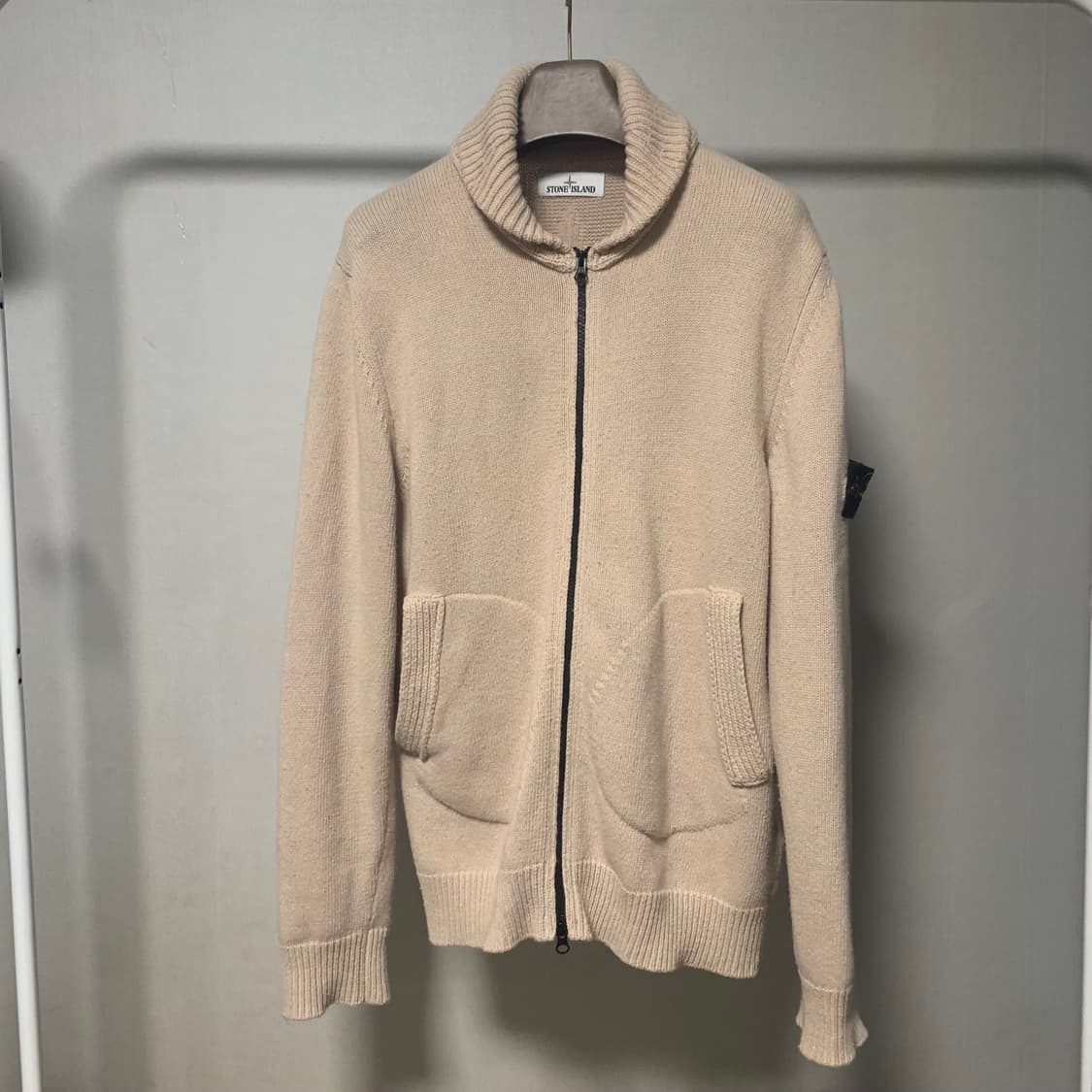 정품/21fw 스톤아일랜드 니트 집업 가디건 XL 상품이미지3