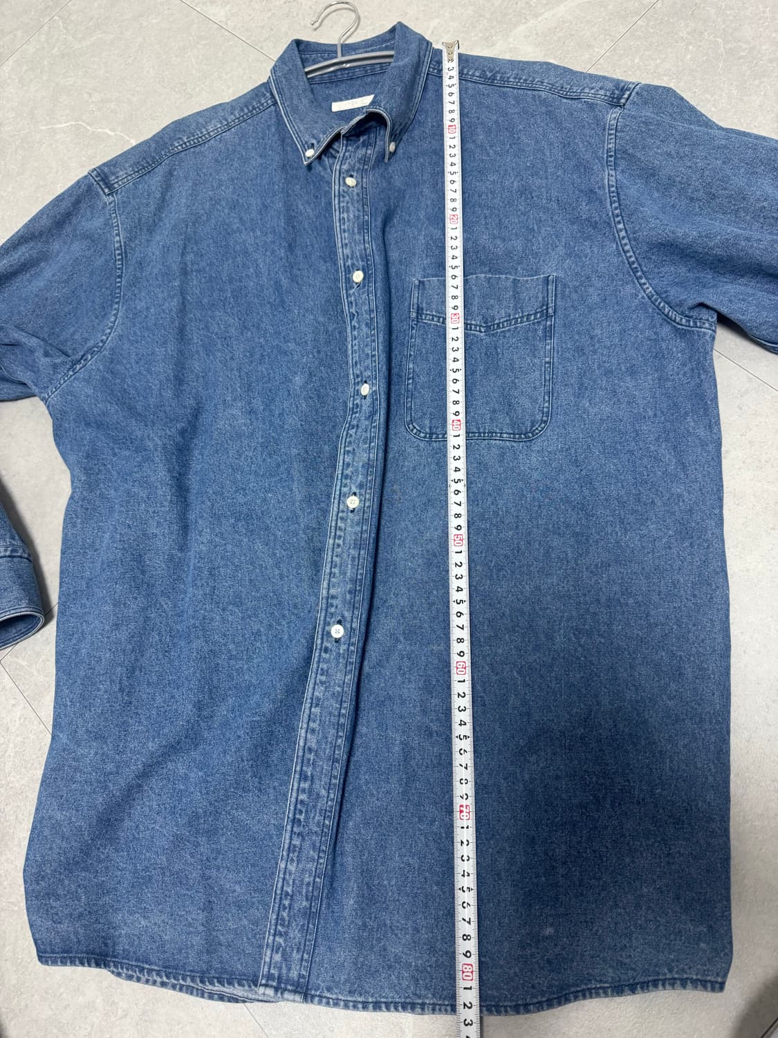 인테림 interim 데님셔츠자켓 5사이즈 판매 헤릴 아프레쎄 코모리 상품이미지7