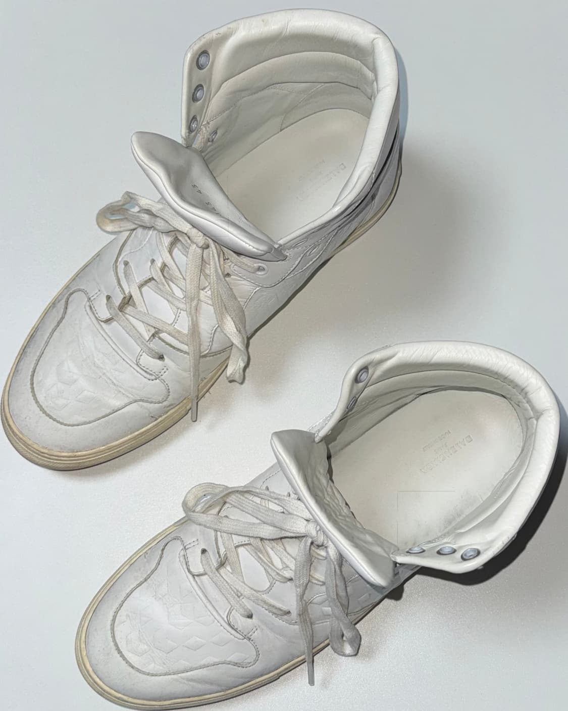 발렌시아가 모노크롬 화이트 레더 하이탑 280 상품이미지9