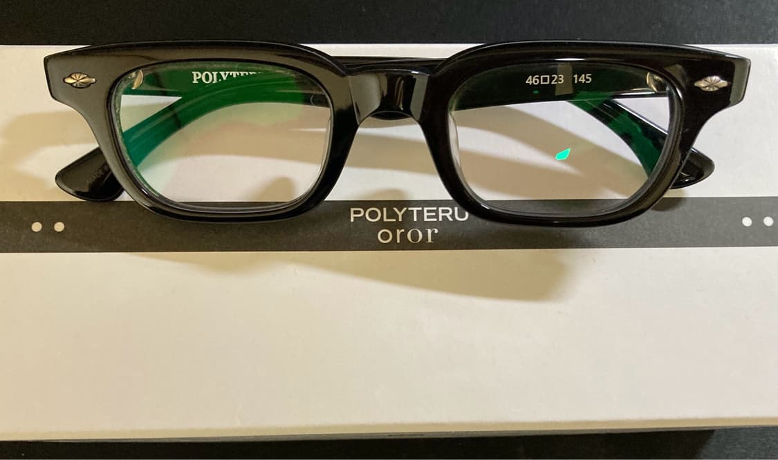 [OS]폴리테루 x 오르오르 P.O 001 아세테이트 블랙 안경 상품이미지2
