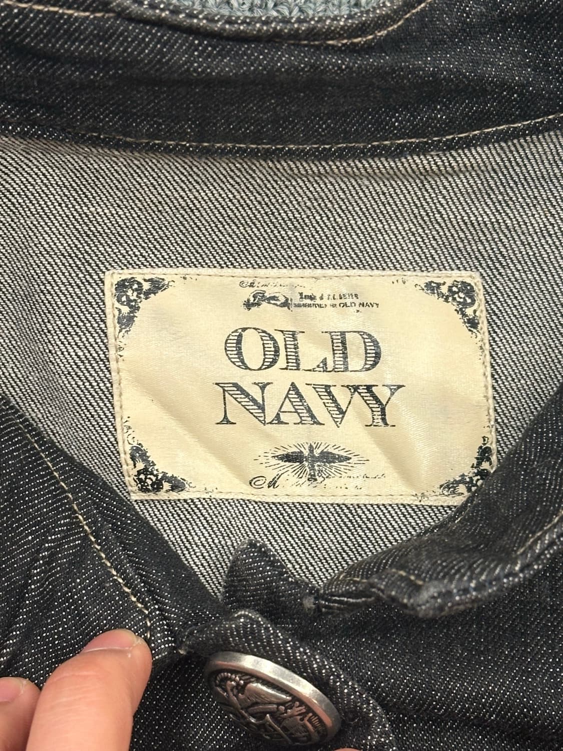 M)OLD NAVY 빈티지 여성 스티치 데님 자켓 상품이미지5