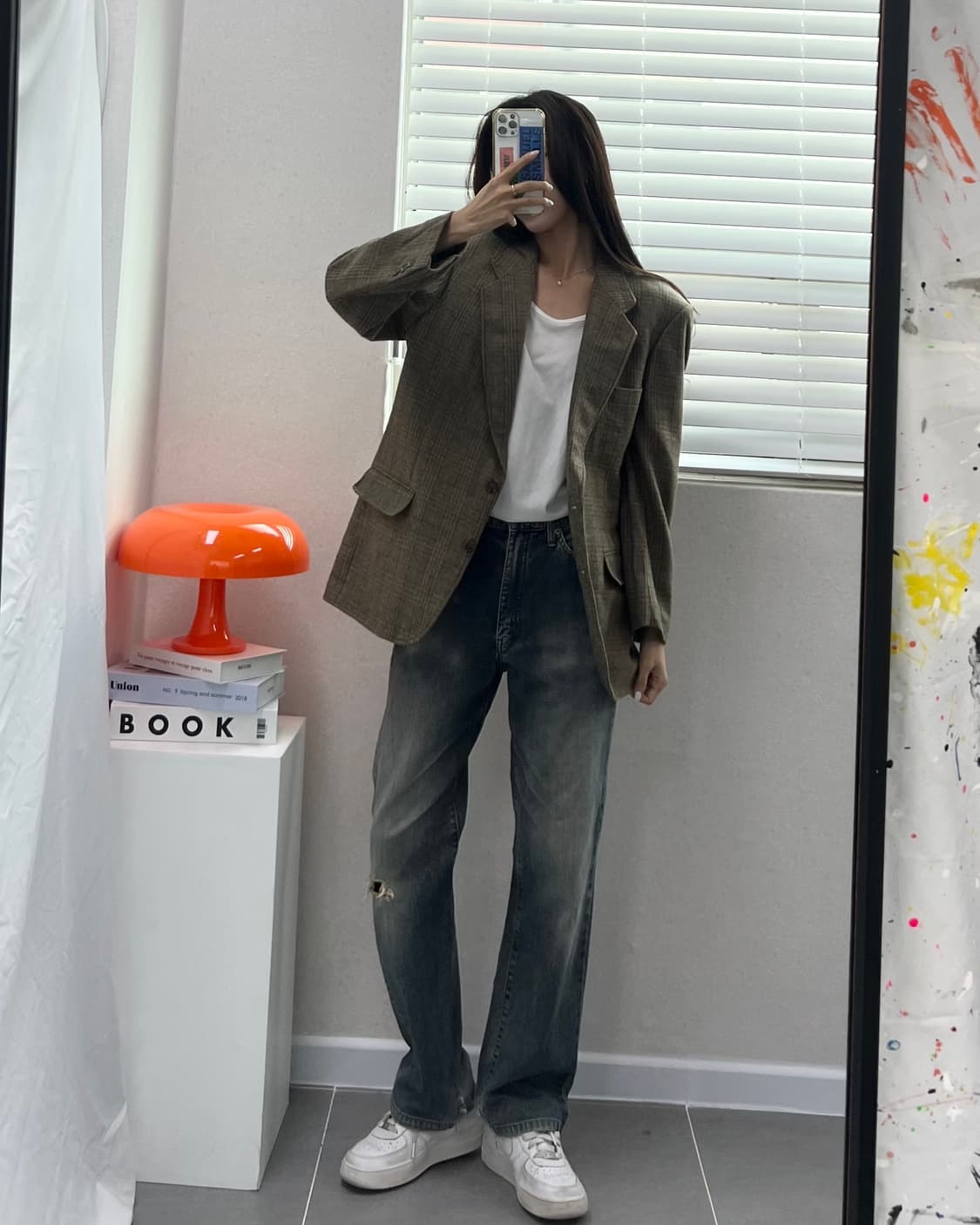 (M)빈티지 울 블레이져-M1434 상품이미지1