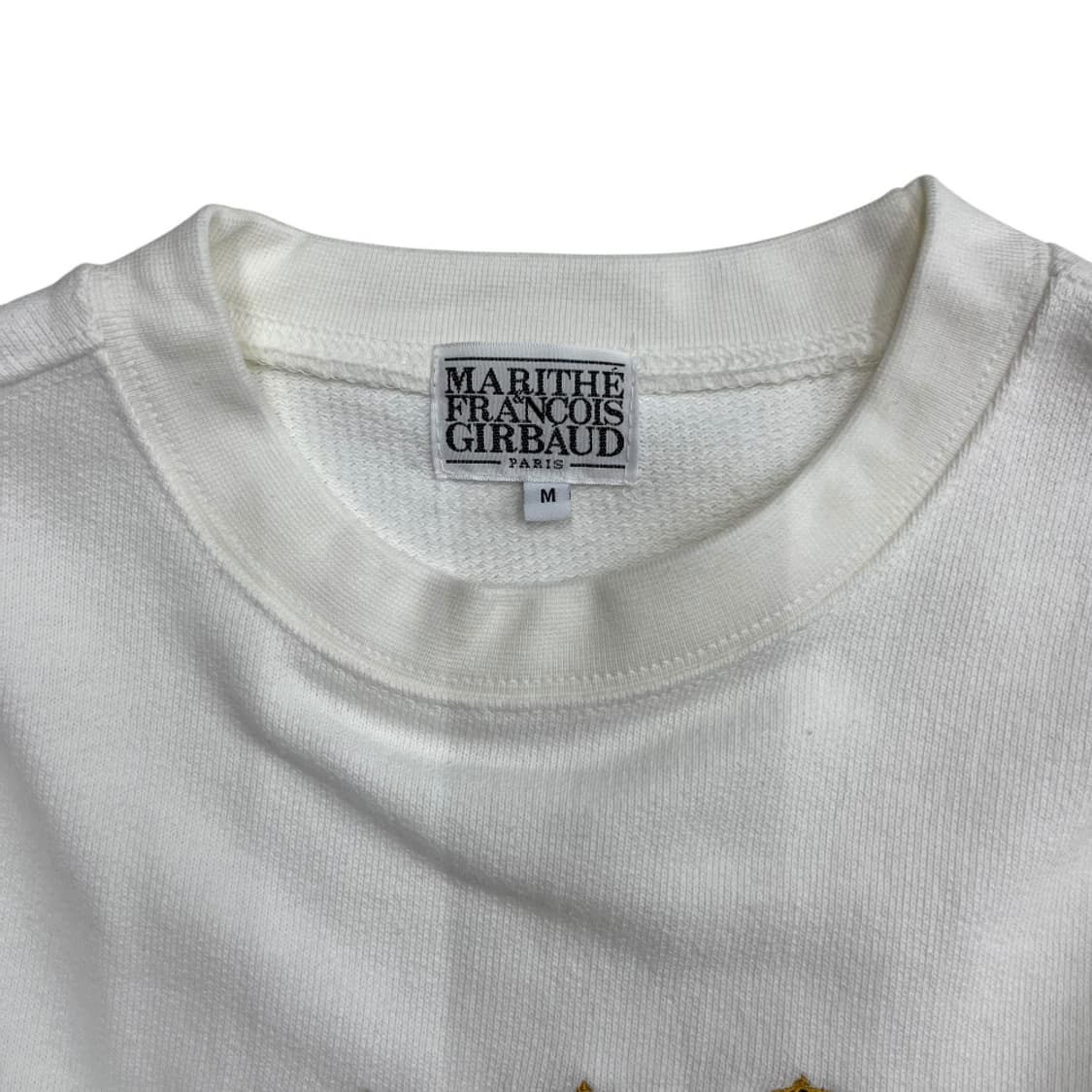 마리떼 프랑소와 저버 센터로고 화이트 맨투맨 M 상품이미지5