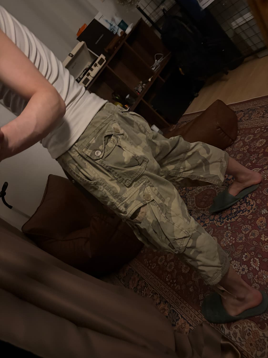 빈티지 밀리터리 카모 카고 팬츠  상품이미지2