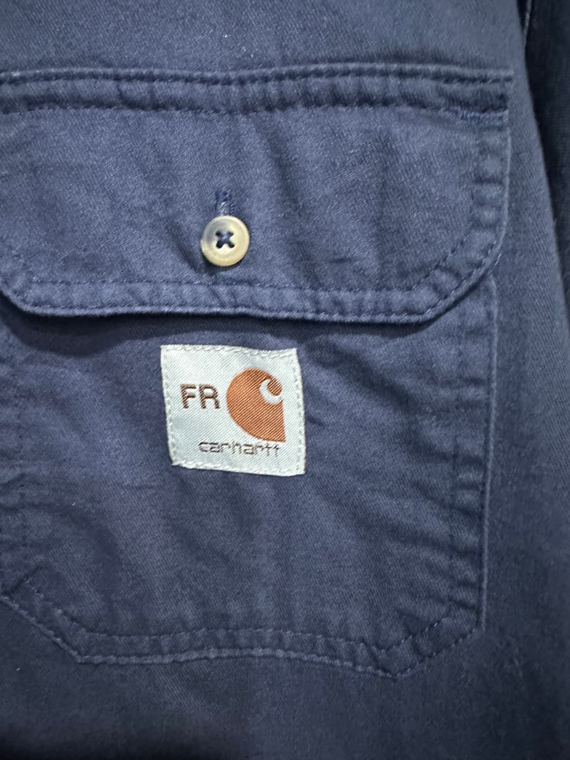 칼하트 워크셔츠 네이비105-110 상품이미지3