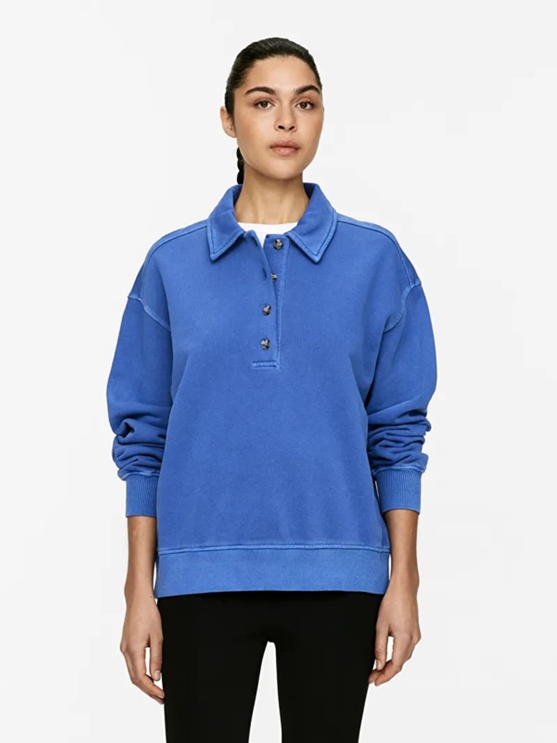 L) 아르켓 프렌치 테리 폴로 셔츠 맨투맨 블루 상품이미지1