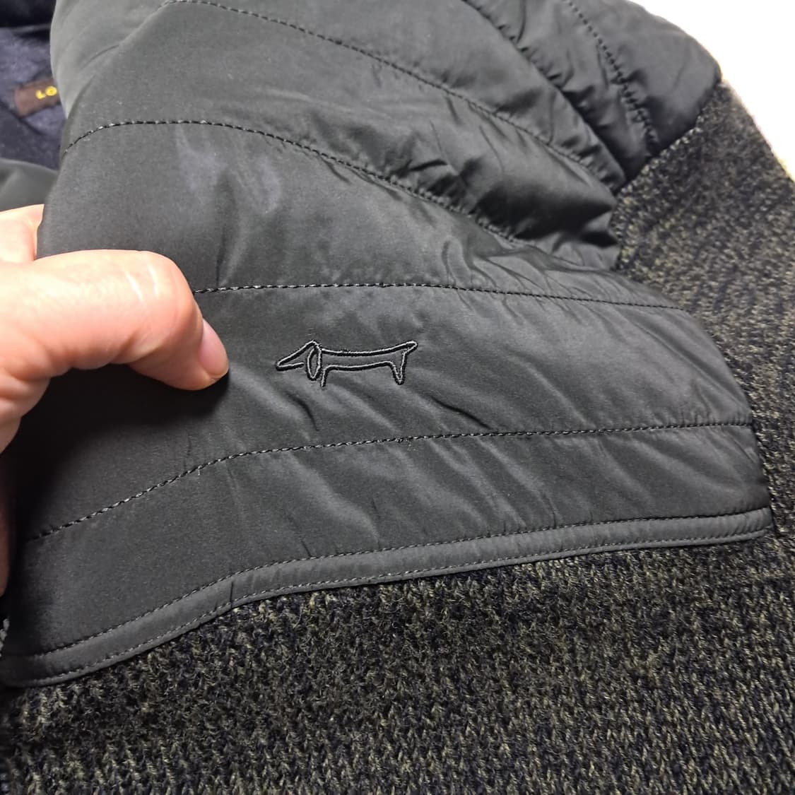 루이까스텔 남성 방풍모니트 집업 가디건 110(상태상급) 상품이미지3