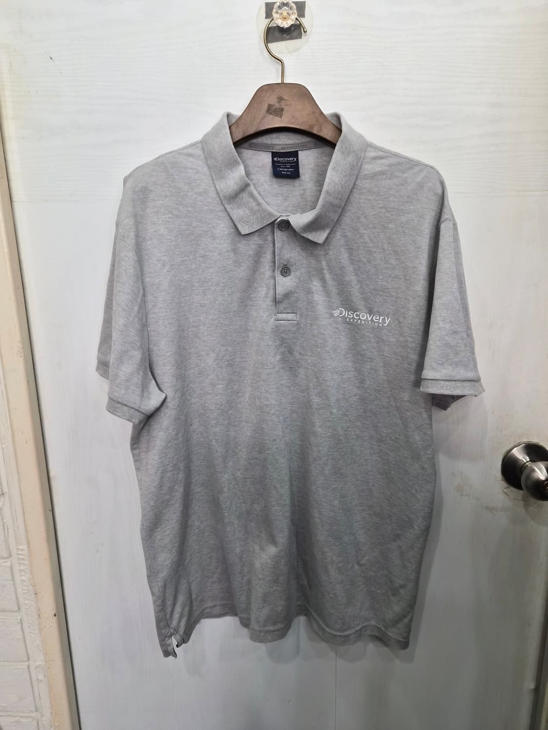 115,3XL) Discovery 디스커버리 카라 반팔티셔츠! 그레이색상 상품이미지2