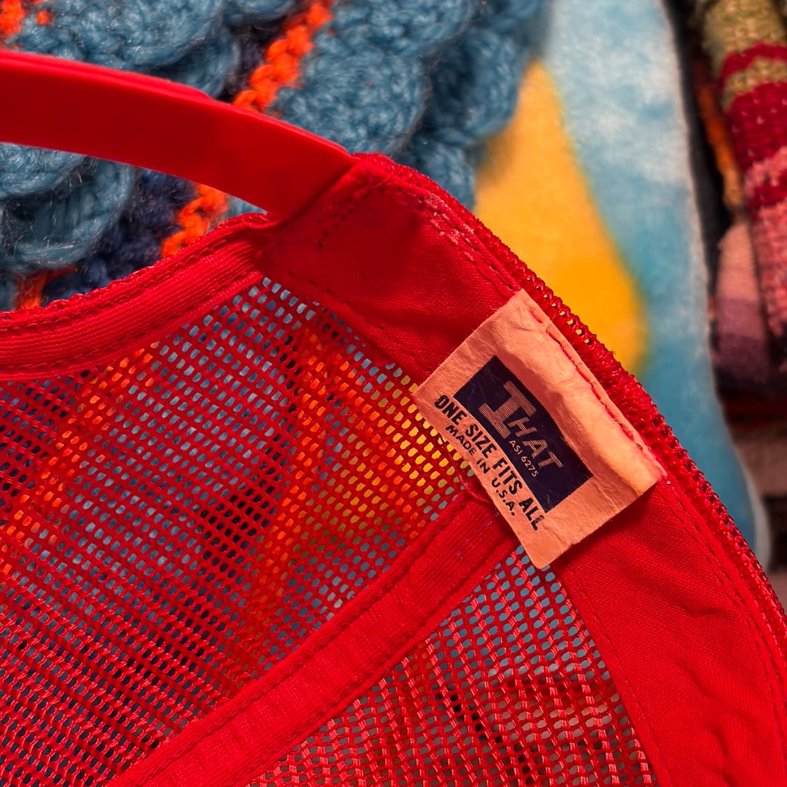 80s Made in USA 빈티지 듀폰 트러커 매쉬 볼캡 모자  상품이미지6