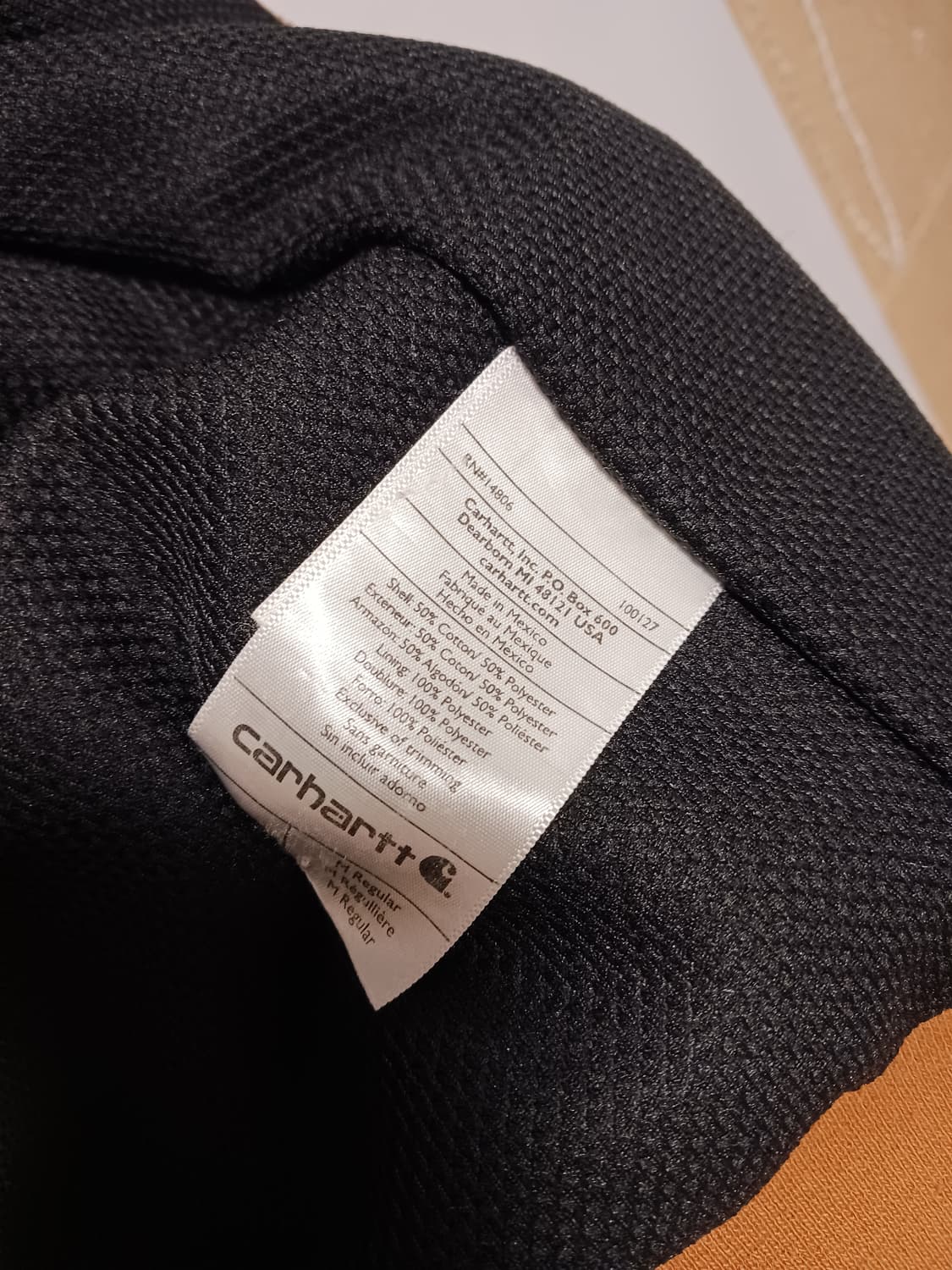 칼하트 레인디펜더 된장 집업후드 상품이미지4