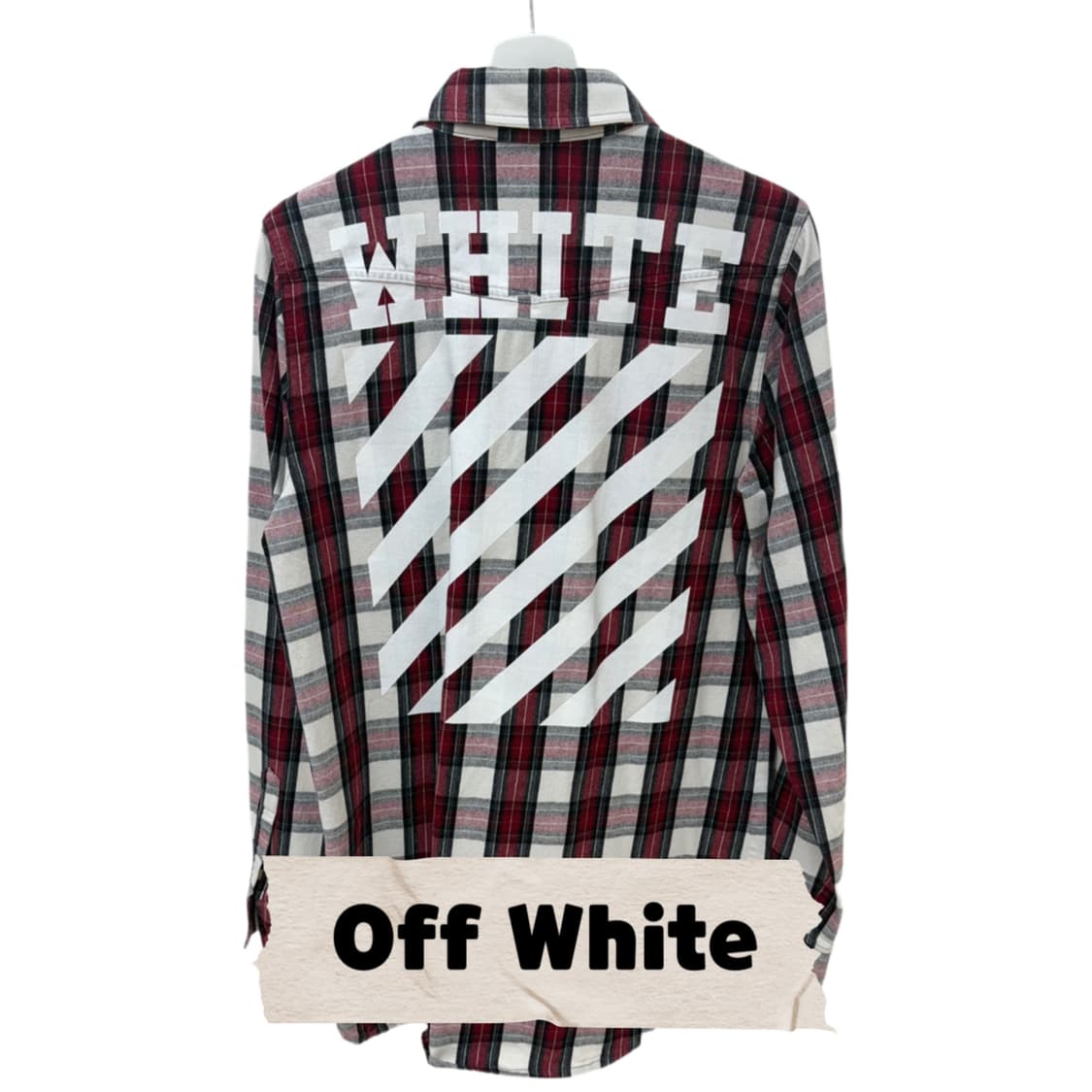 오프화이트 Off White 플란넬 체크 셔츠 상품이미지1