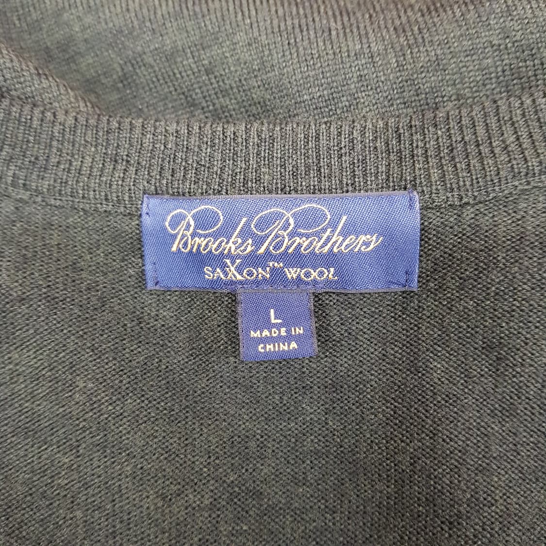 브룩스브라더스 Brooks Brother  색슨 울 V넥 니트 L사이즈 상품이미지3