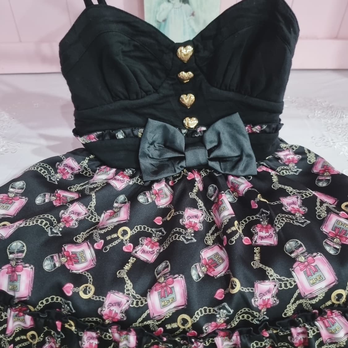 MARS 마즈 향수병 리본 원피스 상품이미지2