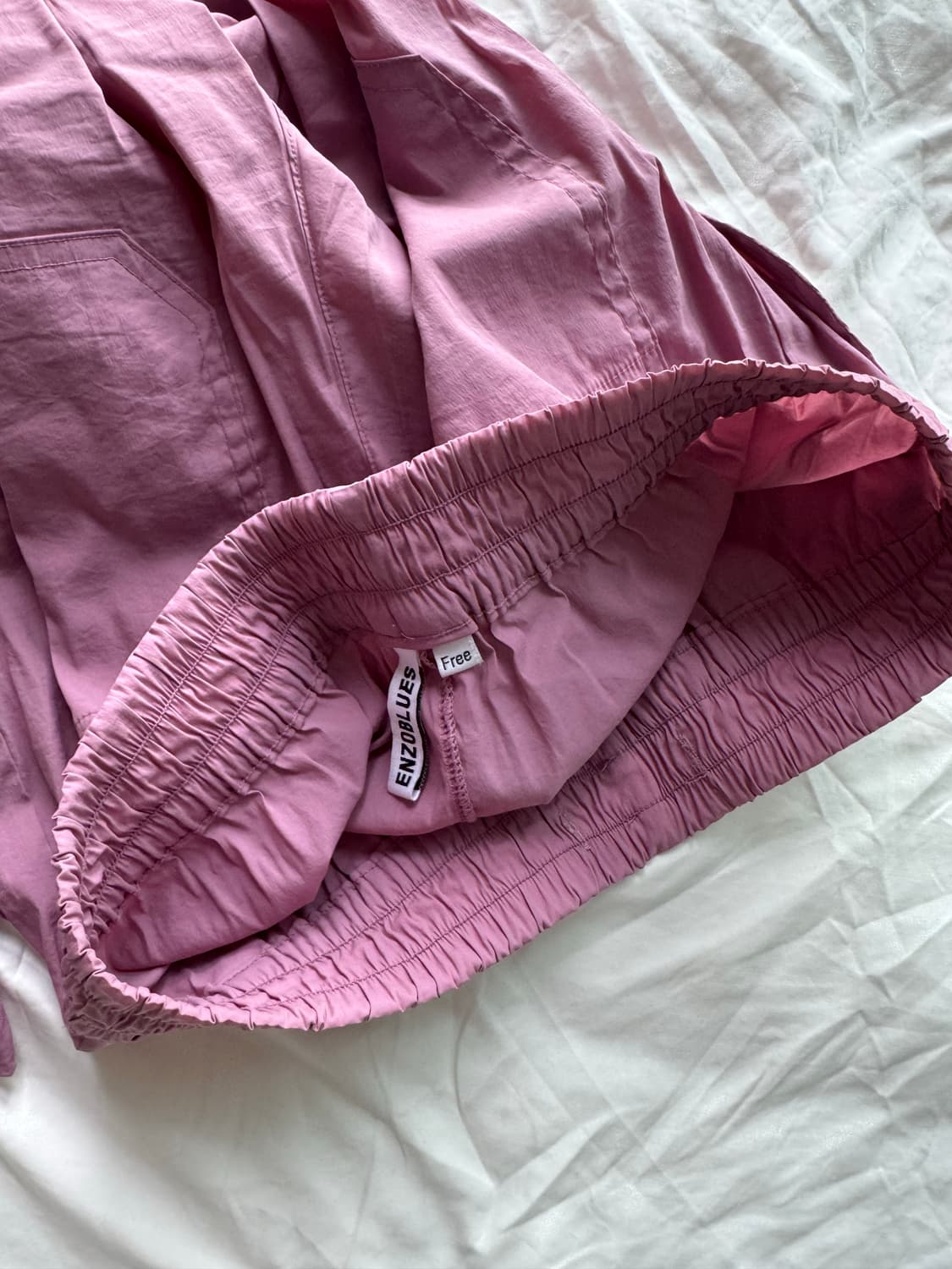 엔조블루스 banding wide pants indie pink 상품이미지6