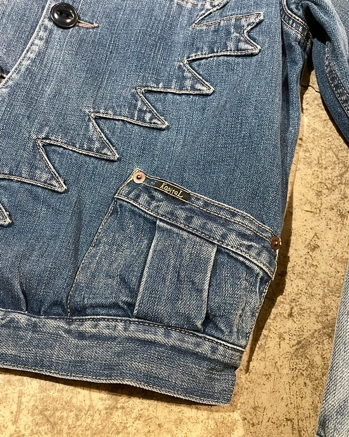 Kapital 12oz 데님 산토도밍고 썬더버트 재킷 (B5164) 상품이미지4