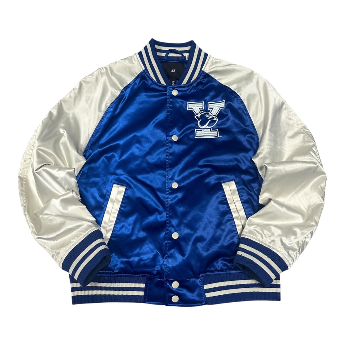 ✨ (바배) H&M 예일 새틴 바시티 봄버 자켓 상품이미지2