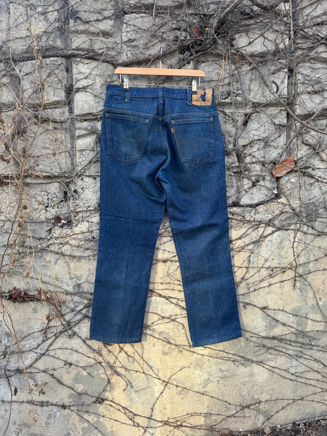 80s 리바이스 빈티지 519 테이퍼드 스트레이트 워싱 데님 팬츠 상품이미지2