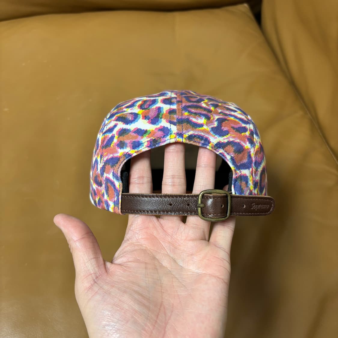 슈프림 캠프캡 모자 박스로고 레오파드 상품이미지7