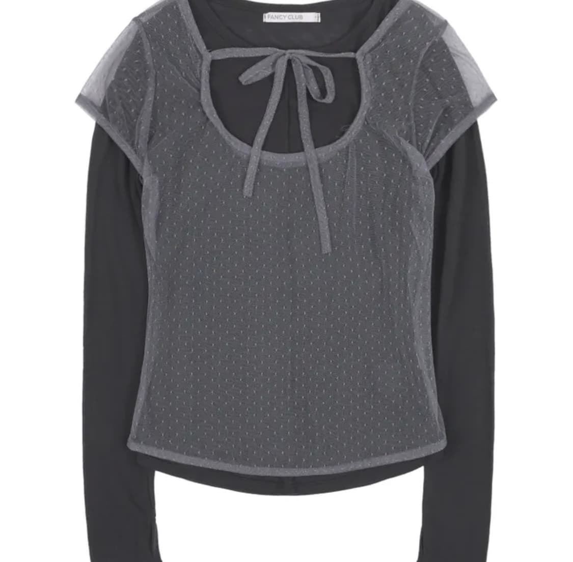 팬시클럽 3-WAY 도트 레이어드 롱슬리브 상품이미지1