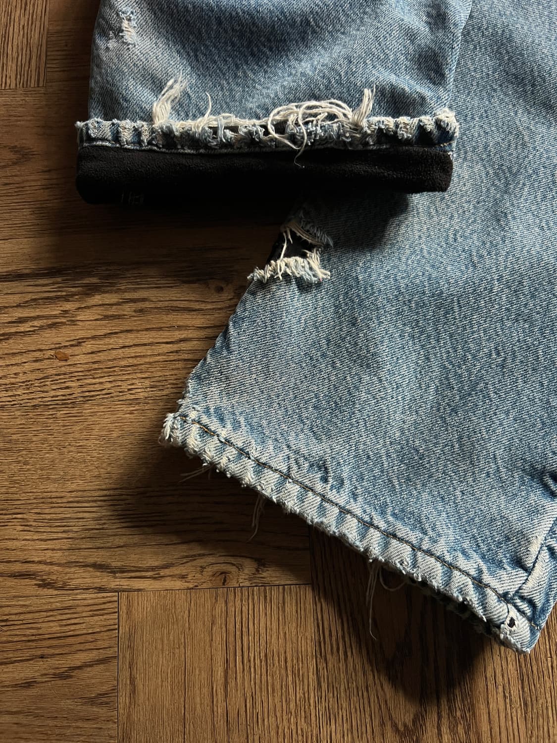 [34]칼하트 USA 플리스 라이닝 더티워싱 워크 데님 팬츠 상품이미지6