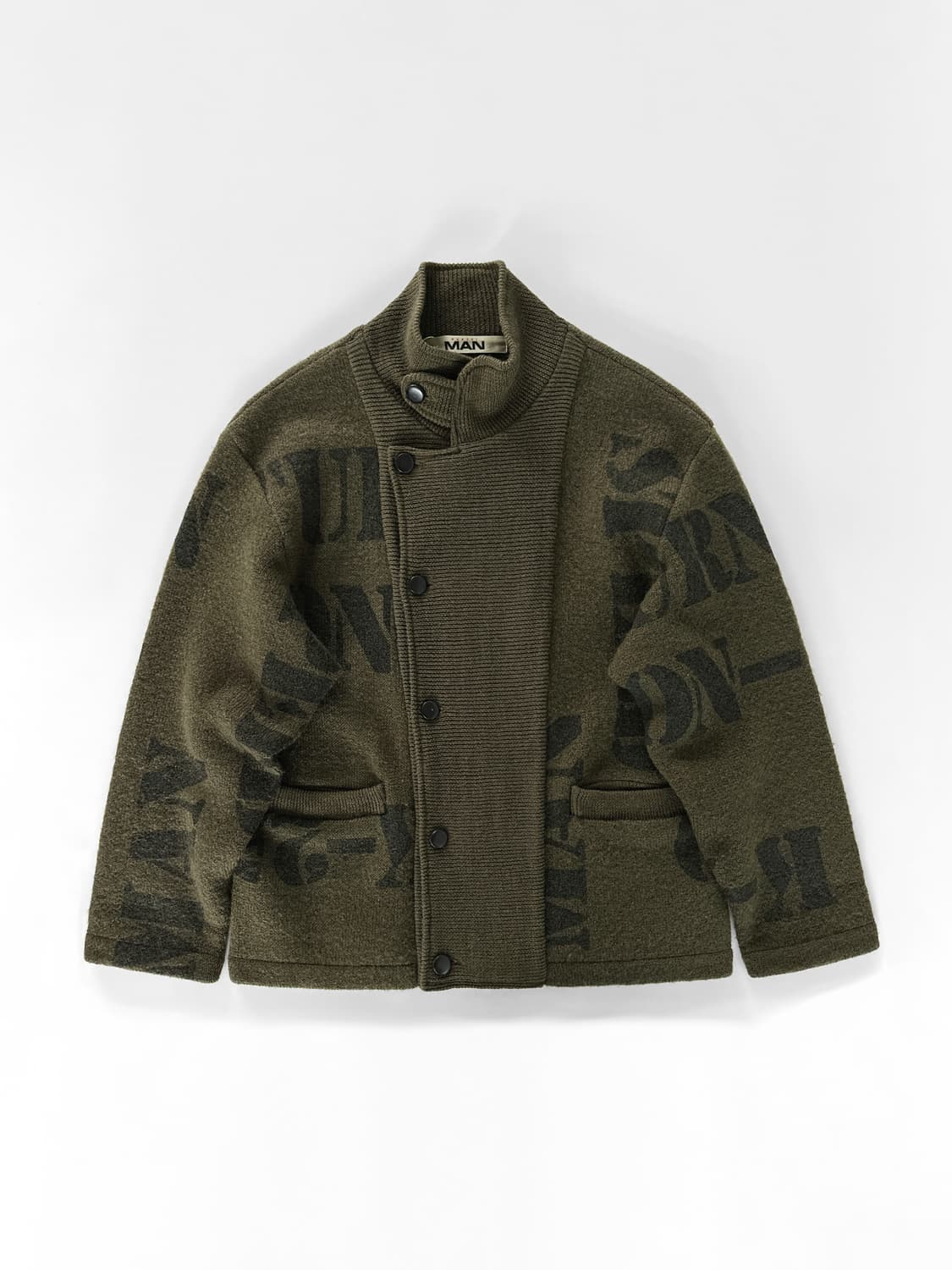 80~90s 빈티지 간사이 야마모토 맨 울 니트 자켓 상품이미지2