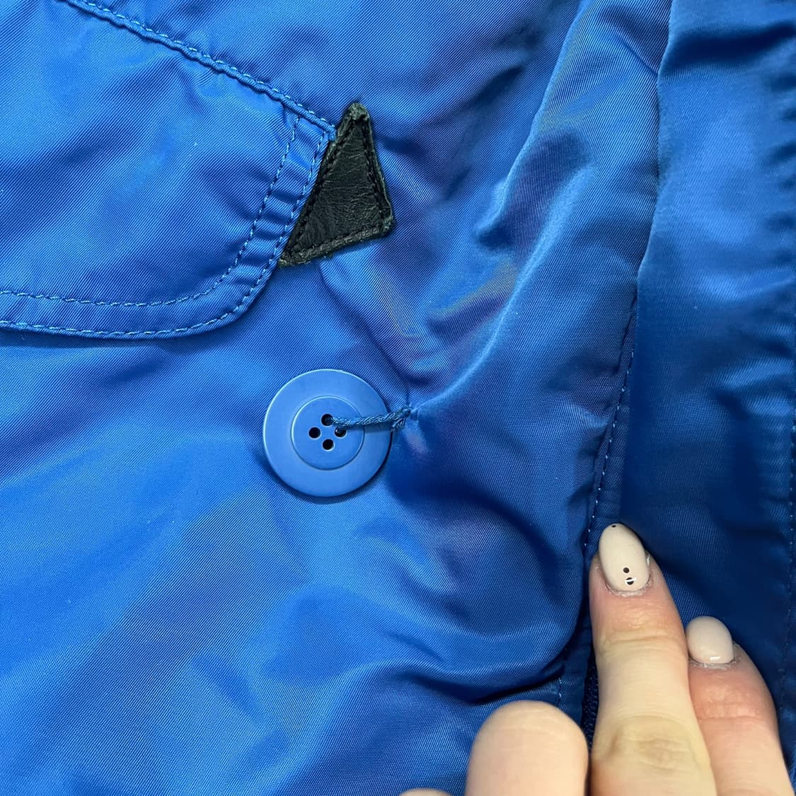 [정품/L] 알파인더스트리 블루 후드 퍼 패딩 점퍼 b19 상품이미지7