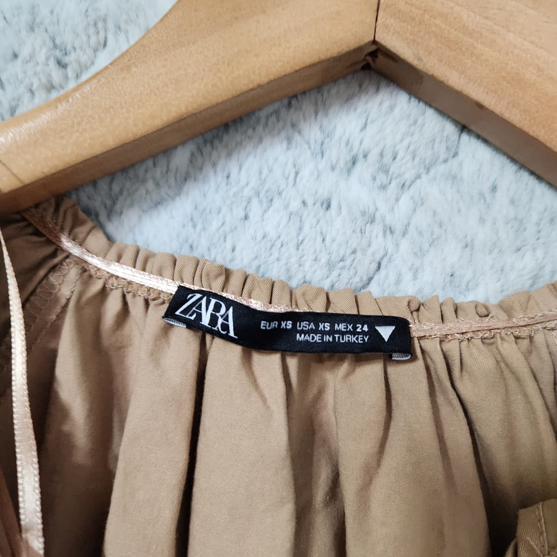 H565 [XS] 자라 면 원피스
 상품이미지2