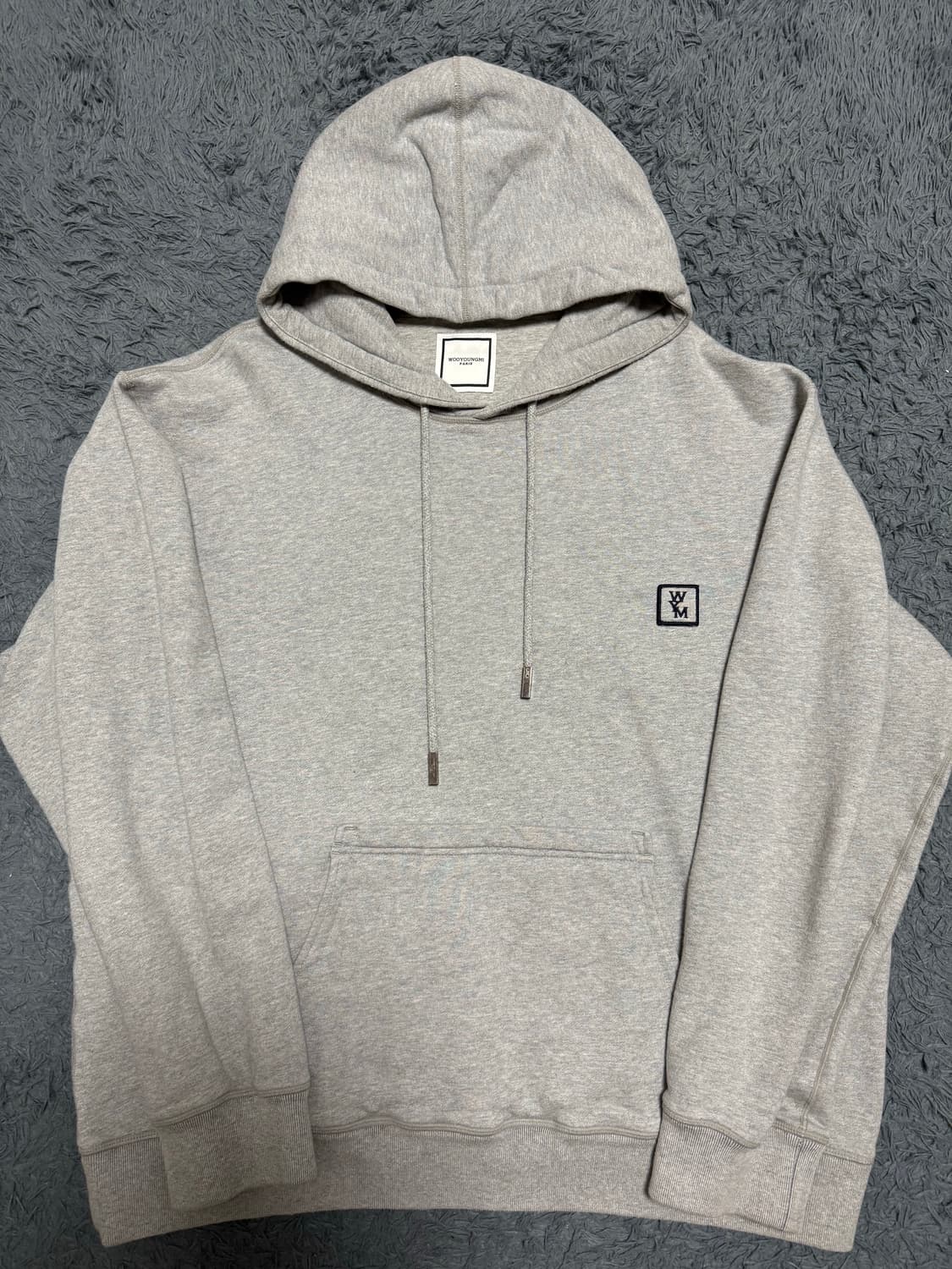 우영미 백로고 후드티 50사이즈 22FW 상품이미지1