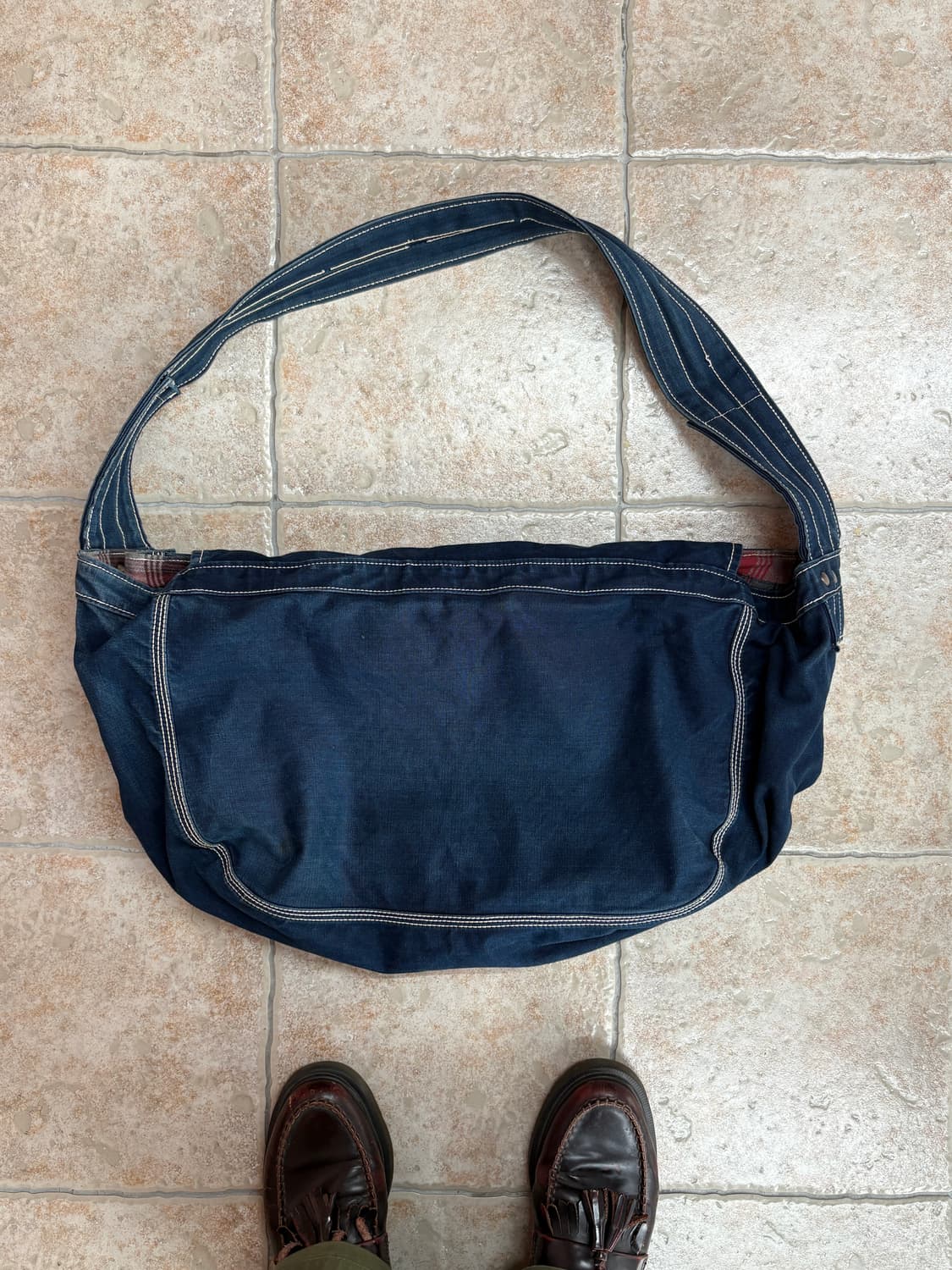 Jerado canvas messenger bag USN 상품이미지7