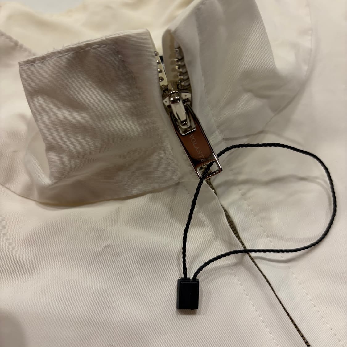 [1] VOLANTE 볼란테 나일론 화이트 봄버 자켓 C847 상품이미지5