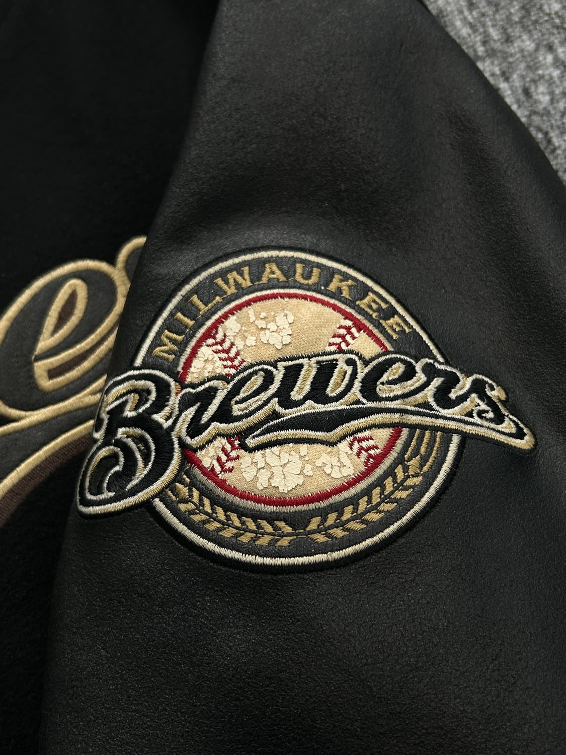 MLB 00‘s 밀워키 브루어스 바시티 자켓 M  상품이미지5