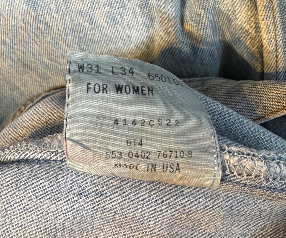 USA 빈티지 리바이스 501 31(29~30) 563 상품이미지4