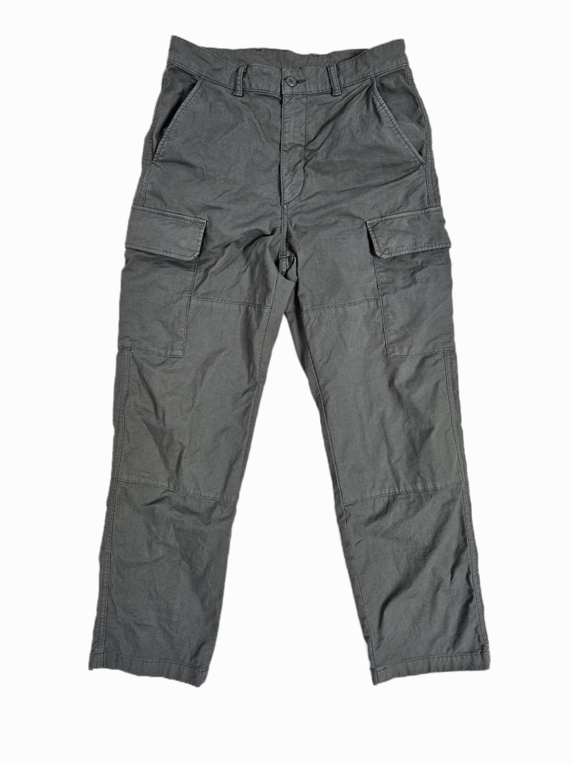 [S] 유니클로 올리브 코튼 스트레치 카고 팬츠 상품이미지1