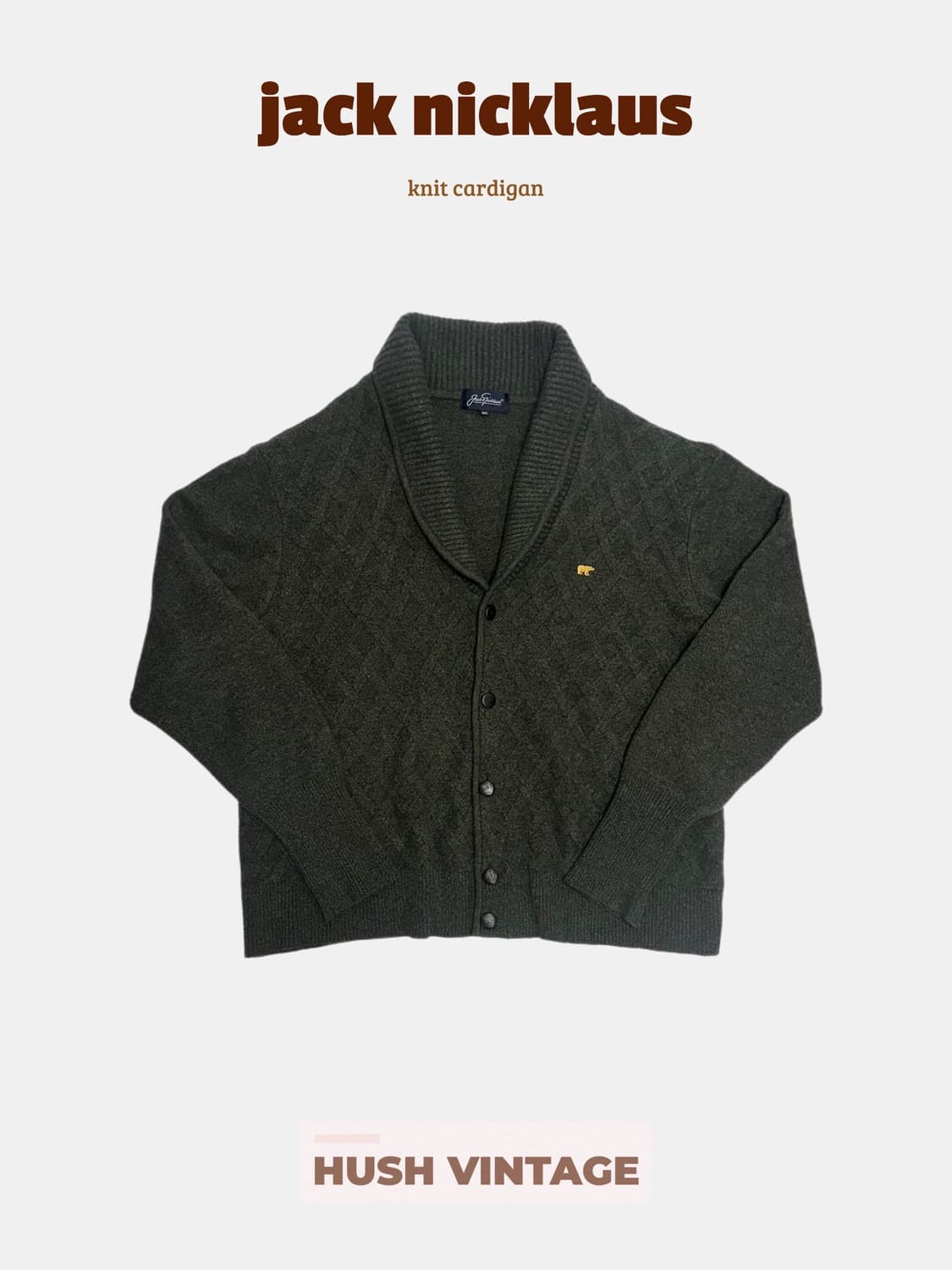 잭니클라우스 숄카라 니트 가디건 상품이미지1