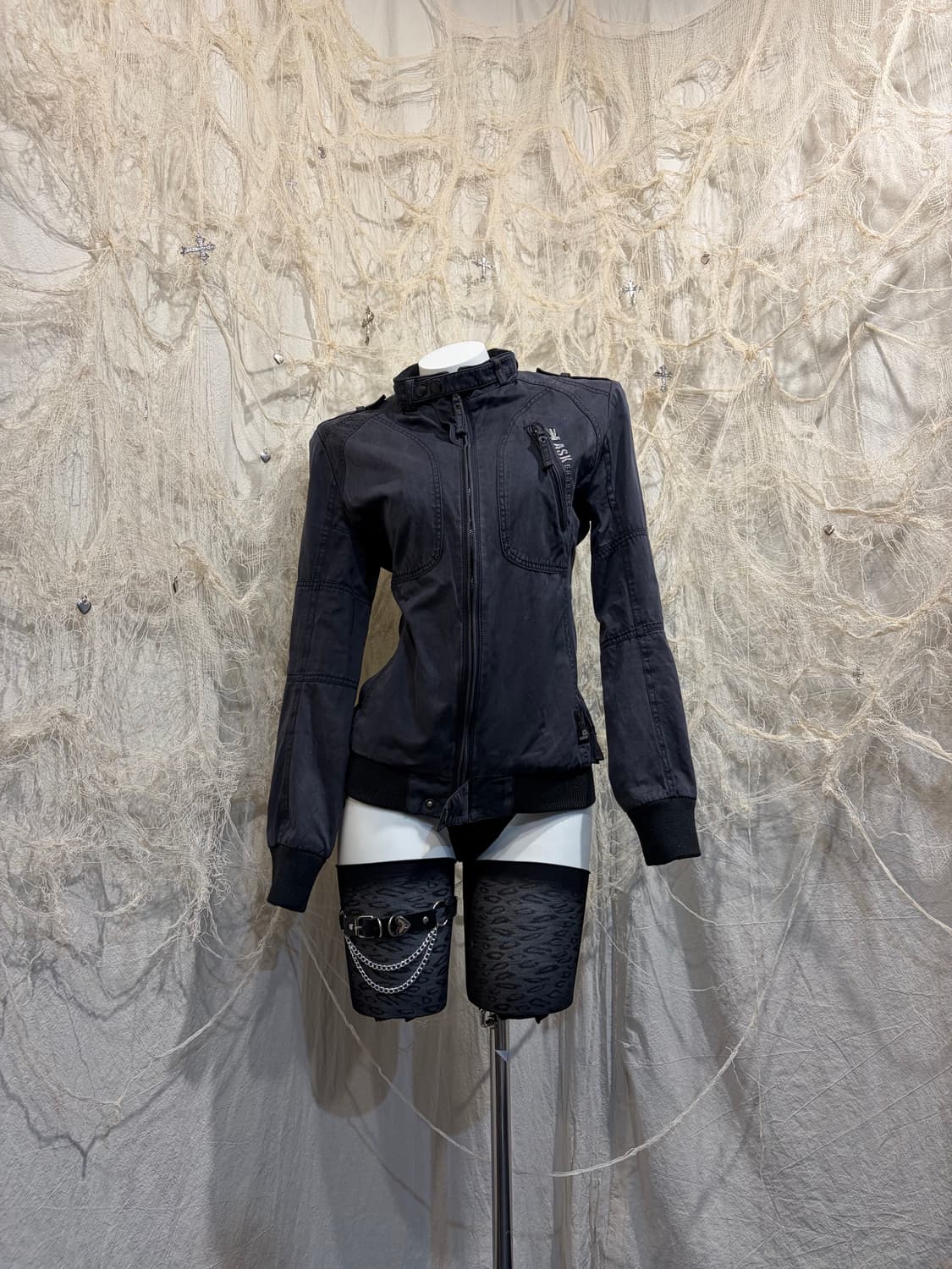 ASK Y2K detail biker jacket  상품이미지3