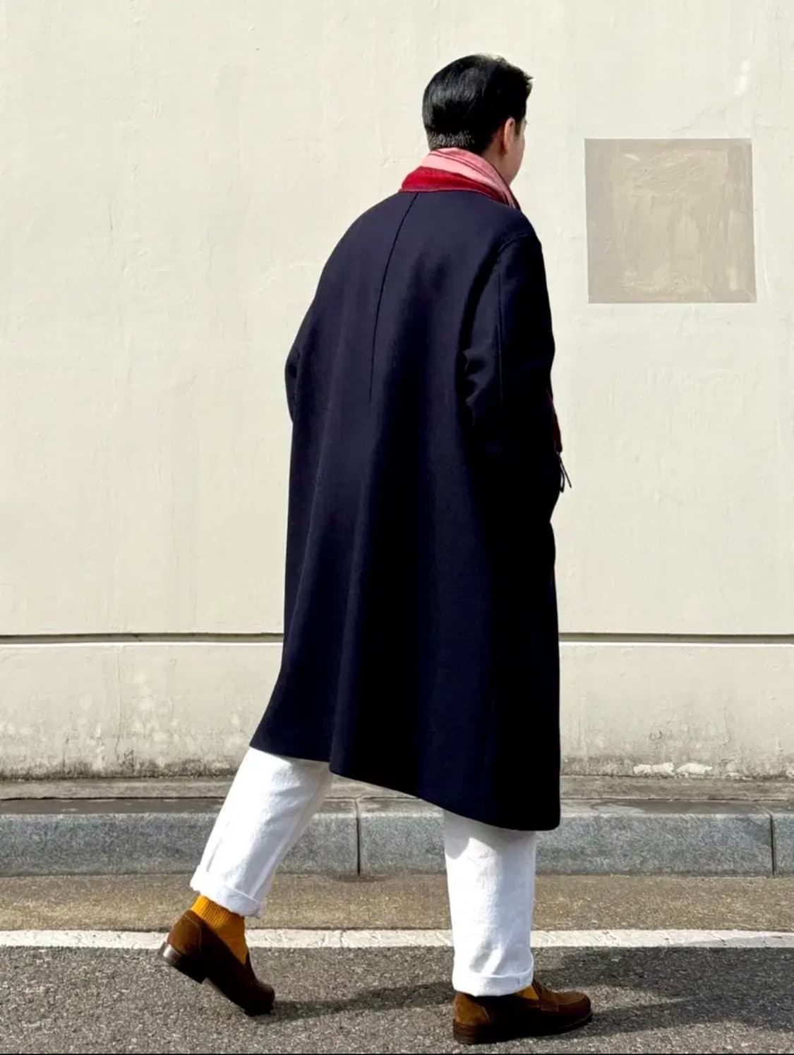 포터리 멜톤울 맥코트 네이비 2(105-110) 상품이미지10