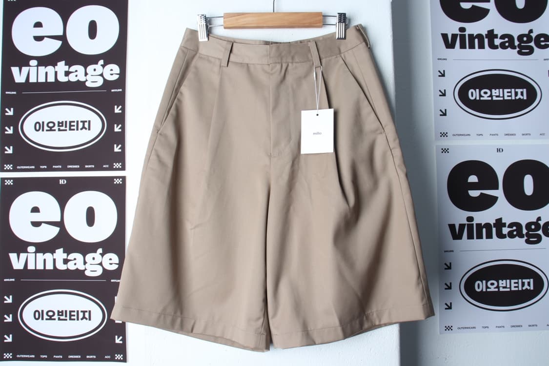 (S) 밀로 아카이브 반바지 팬츠 새상품 버뮤다 베이지-P1P10337 상품이미지2
