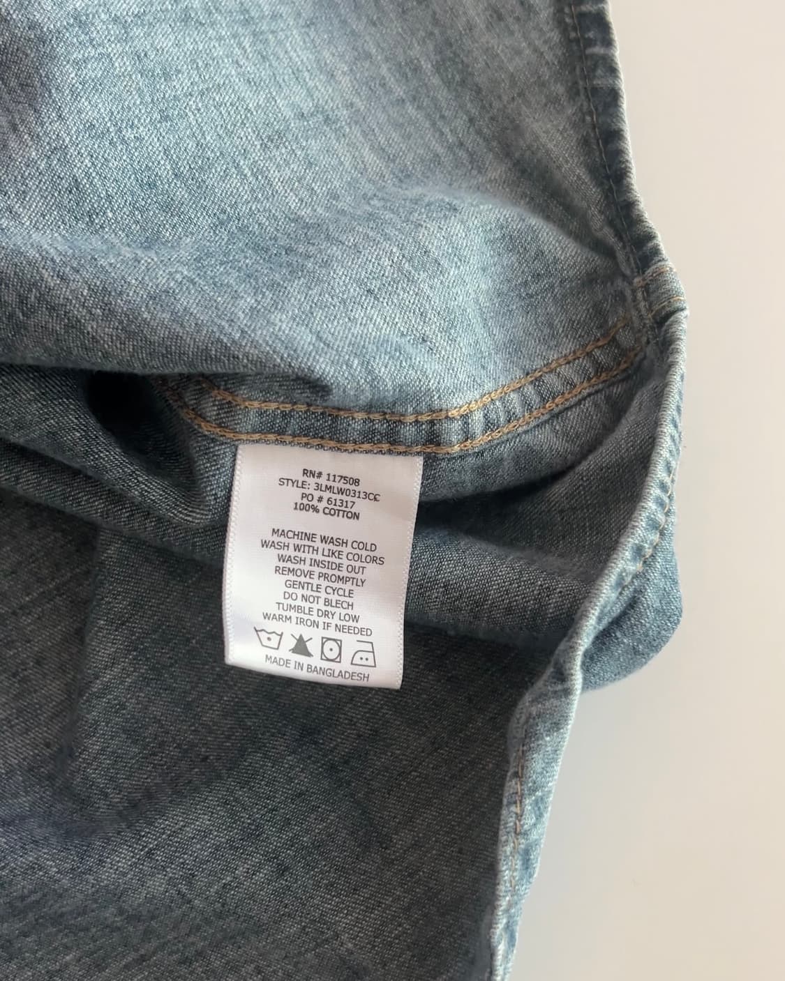 리바이스 투포켓 데님 웨스턴 셔츠 XL 상품이미지7