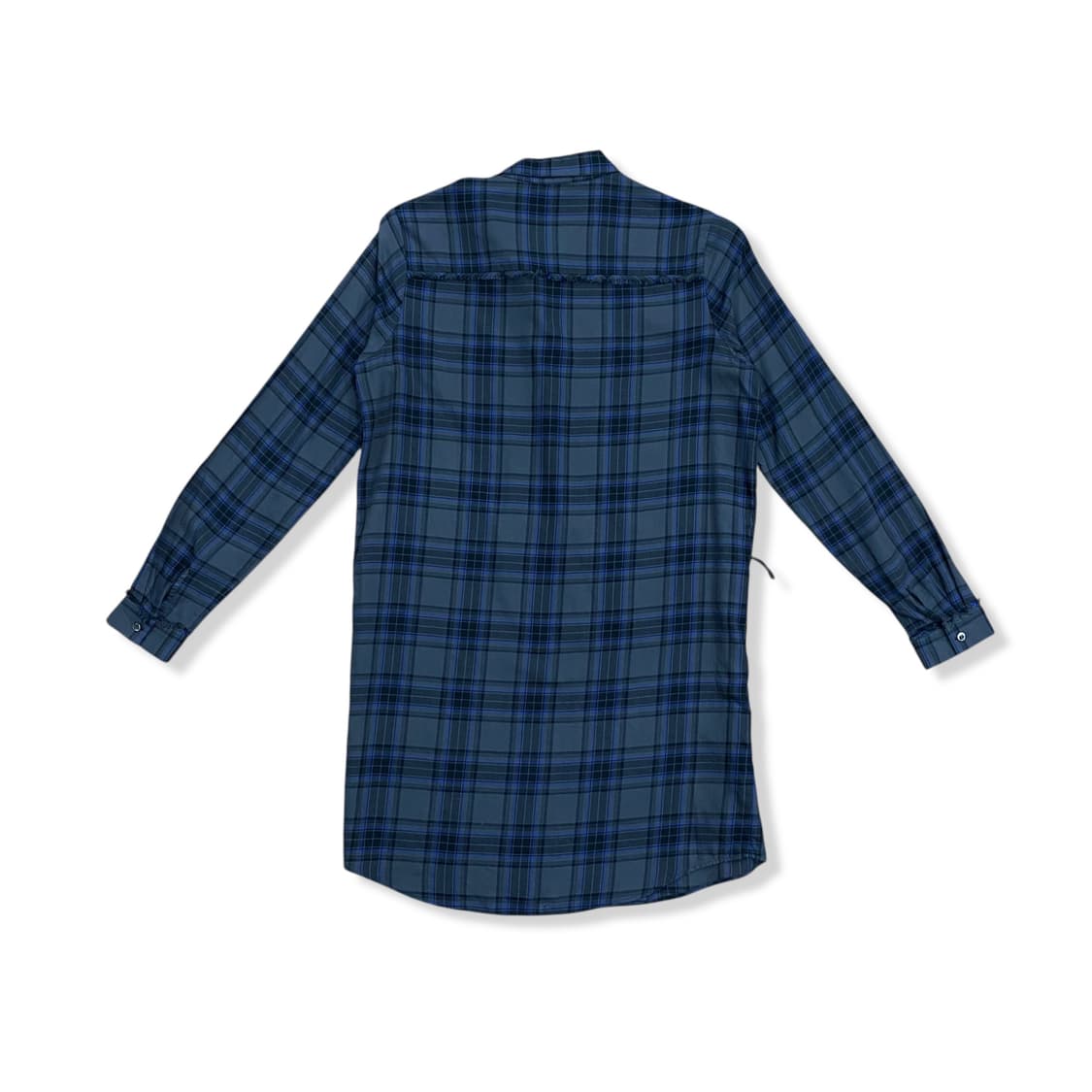 Damaged Yoke Detail Check Long Shirt 상품이미지6