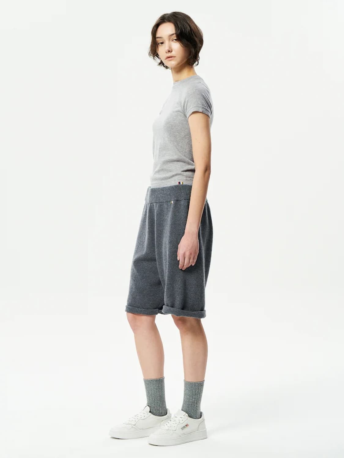 익스트림 캐시미어 LAUFEN 니트 숏츠 반바지 WAVE컬러 상품이미지7