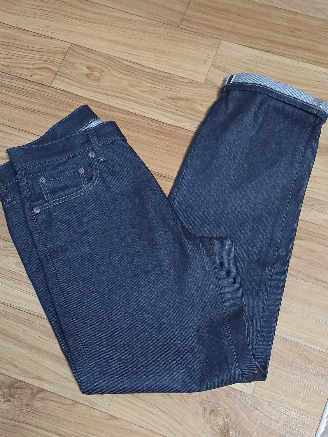 유니클로 레귤러핏 셀비지 데님팬츠 30 상품이미지3