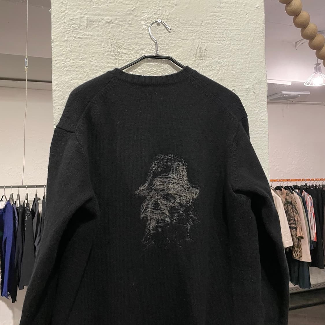 요지야마모토 뿌르옴므 스컬 자수 가디건 상품이미지2