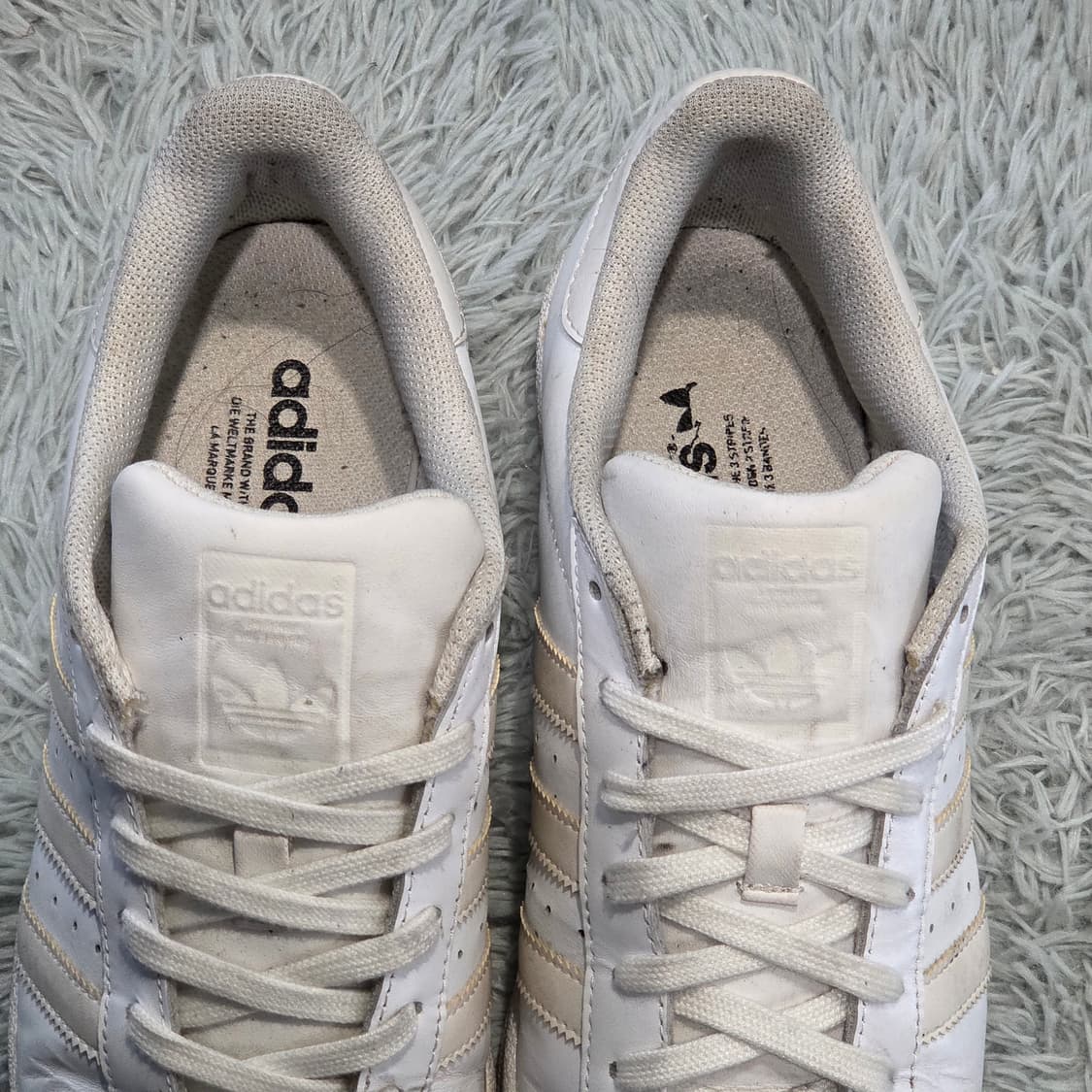 2w-25:아디다스 오리지널스 슈퍼스타 화이트 255cm 상품이미지8