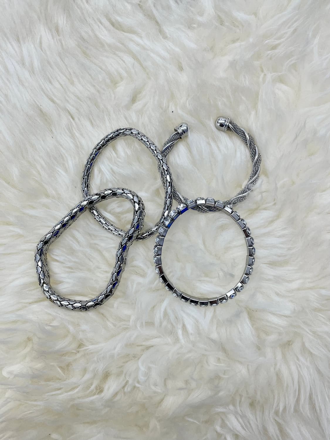 실버 꼬임 뱅글 팔찌 상품이미지3