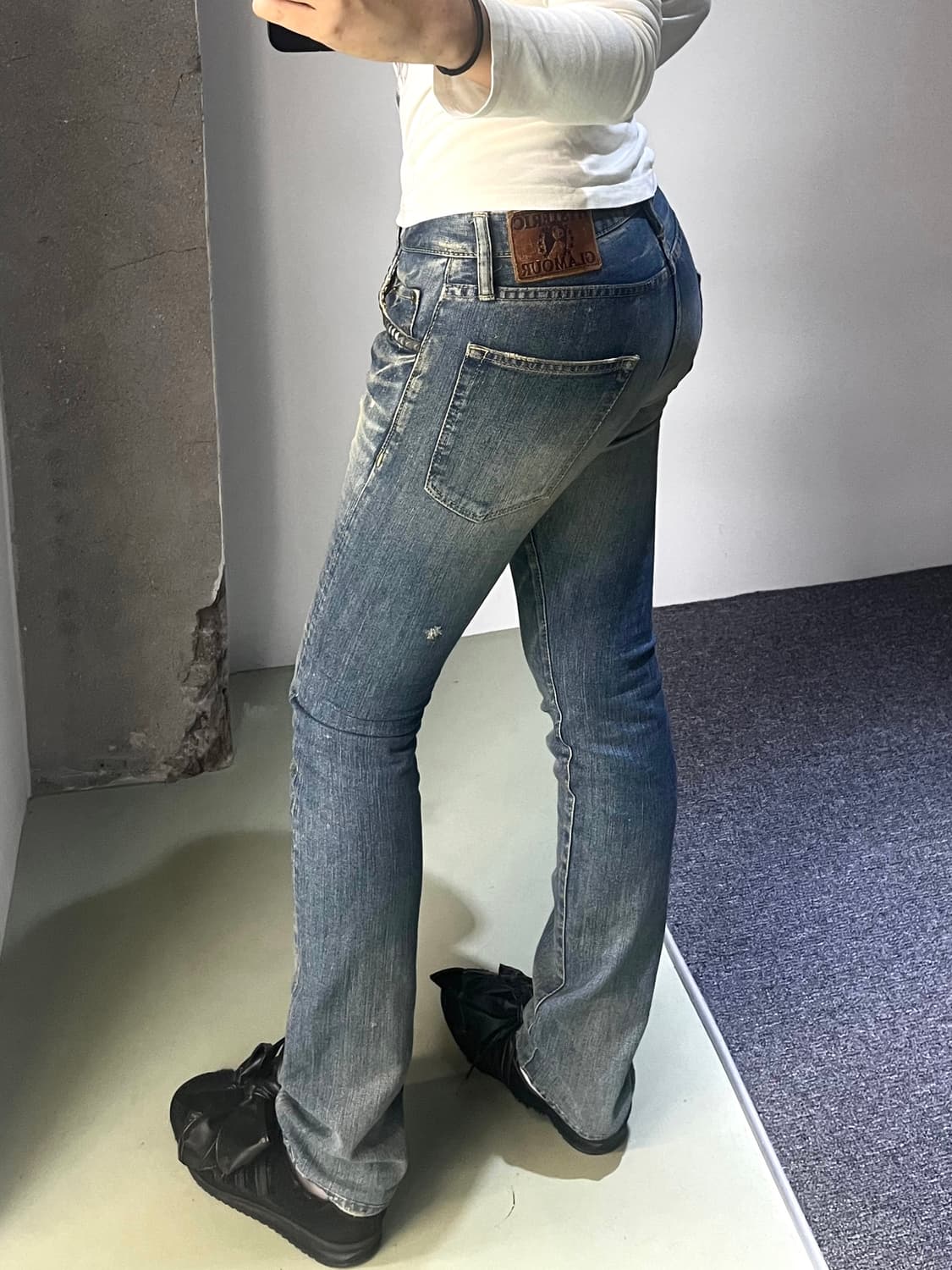 히스테릭 글래머 워시드 데님 팬츠 상품이미지2