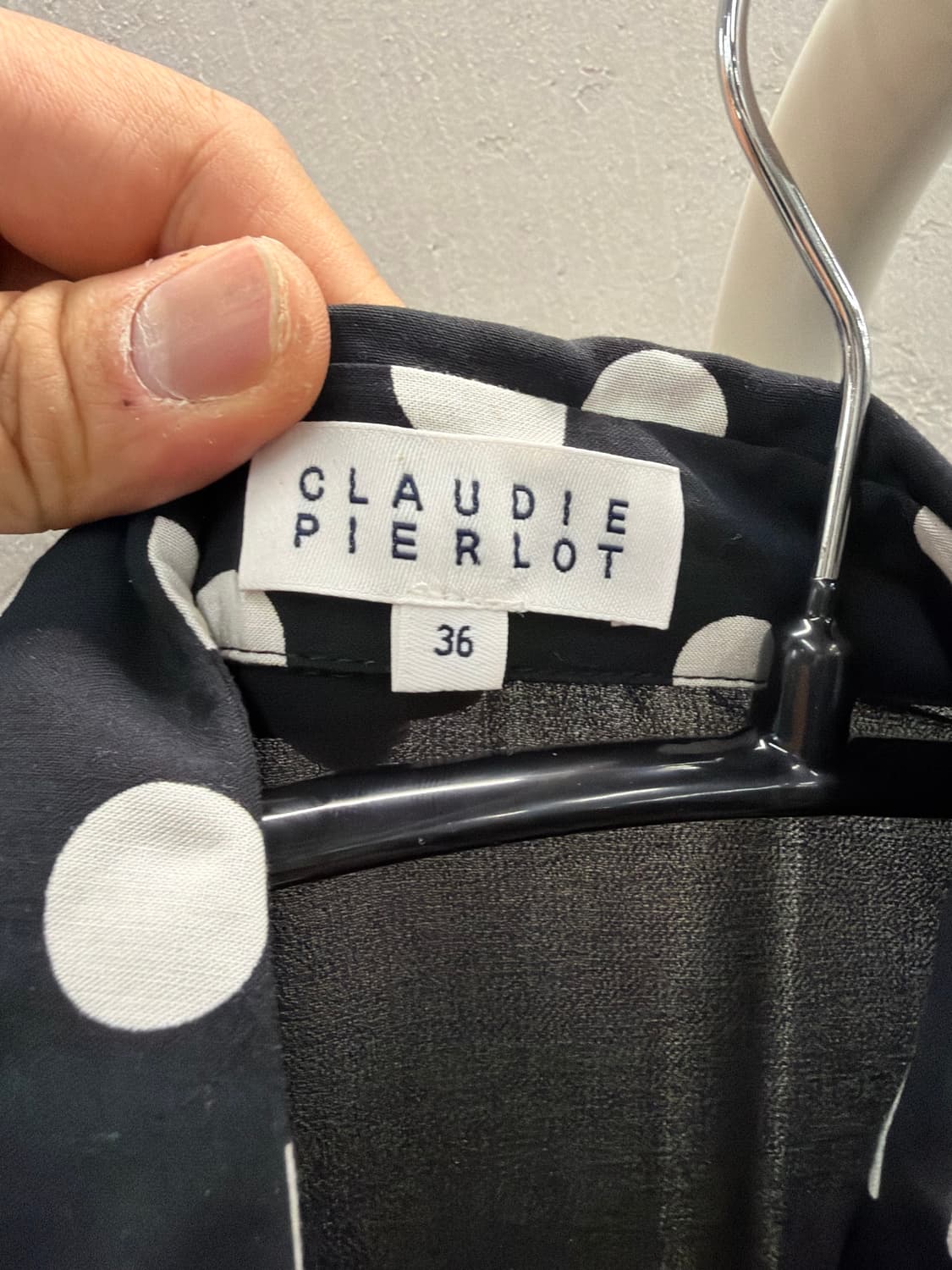 끌로디피에로 도트 블라우스 36 상품이미지3