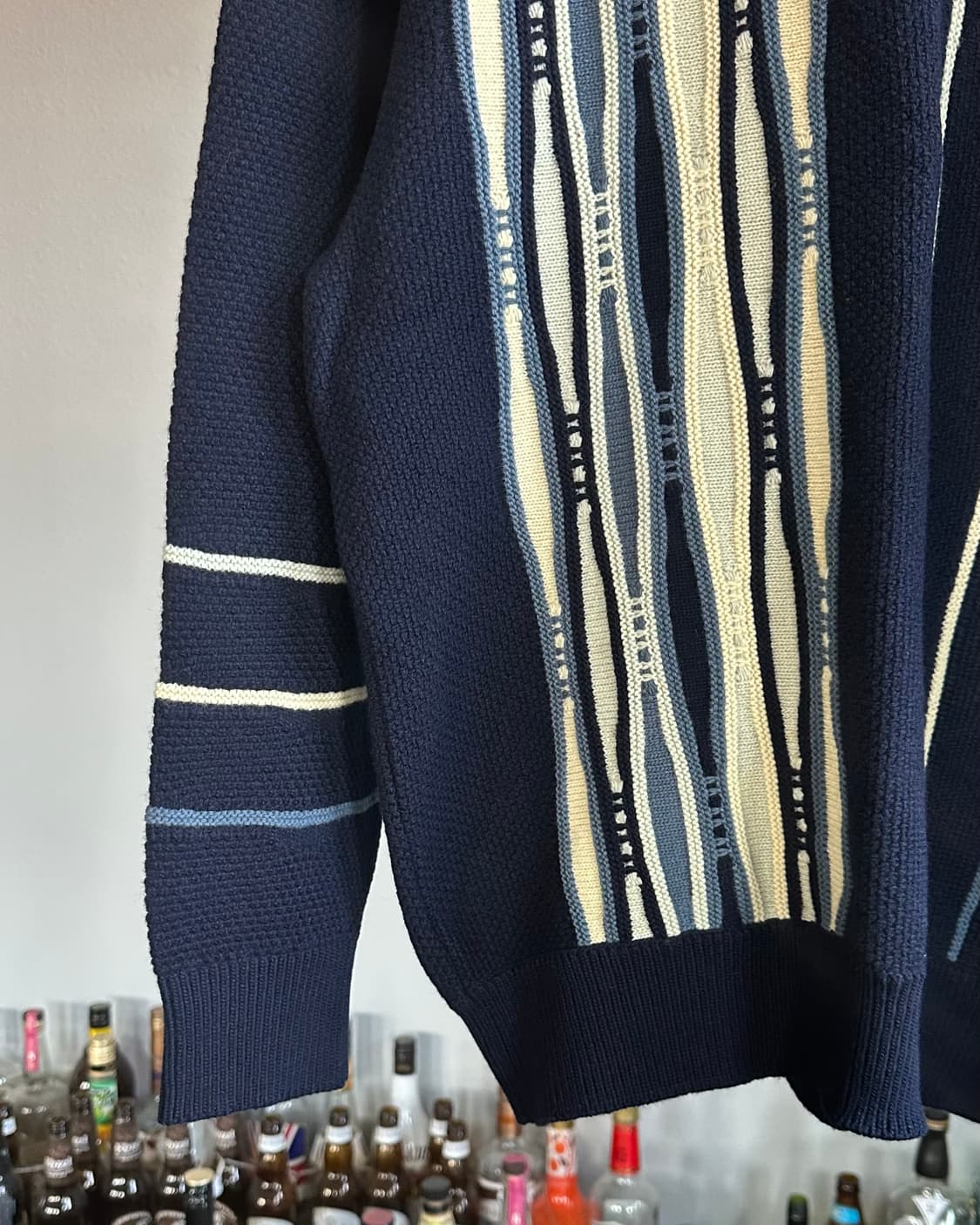 [XL]라코스테 네이비 케이블 니트 상품이미지3