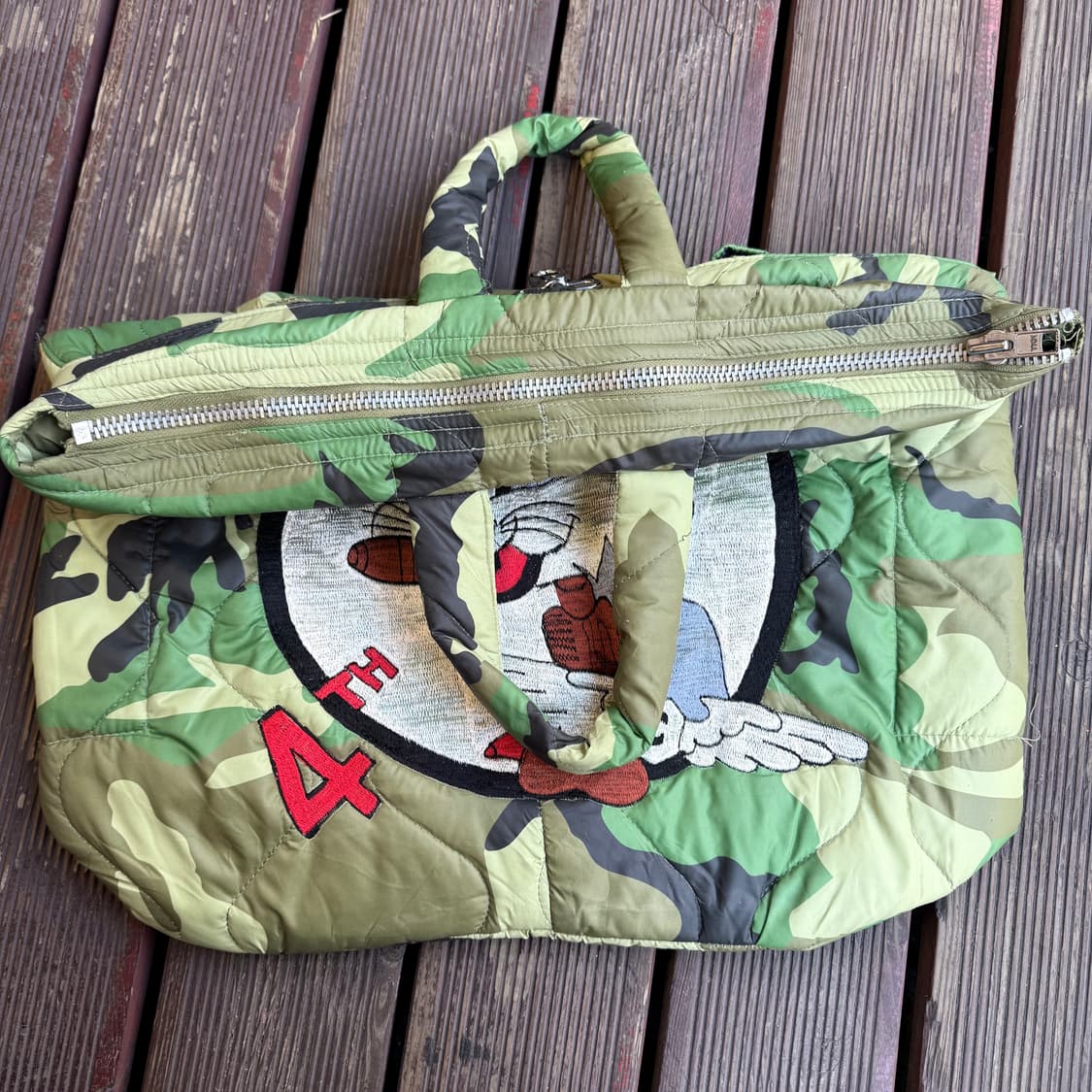 카모 버니 퀼팅 헬멧백 상품이미지3