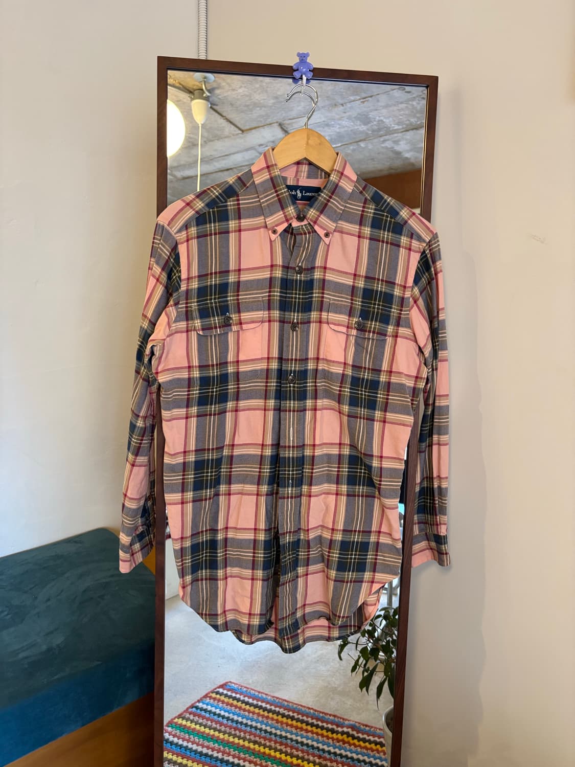 폴로 랄프로렌 핑크 체크 셔츠 상품이미지2